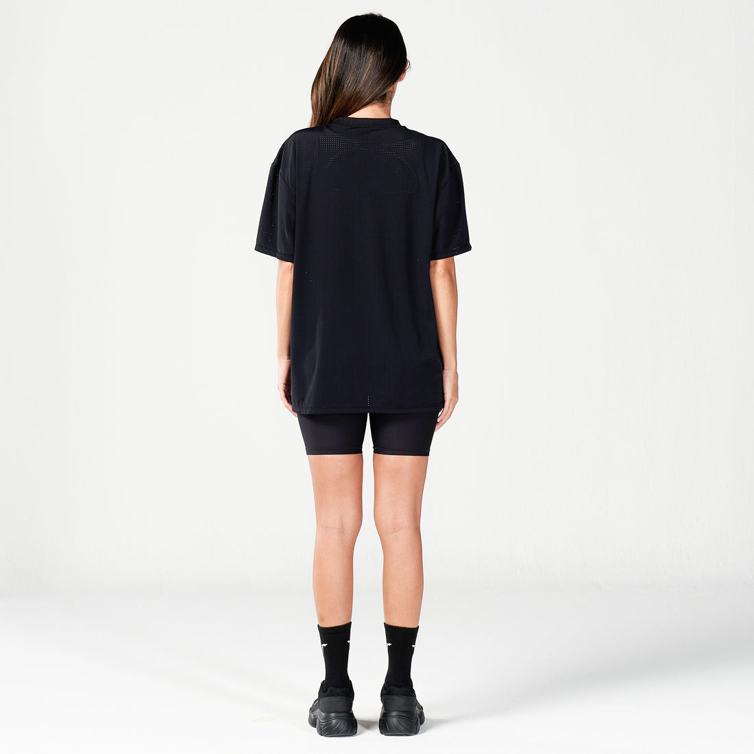 Mesh Reversible Tee - Black